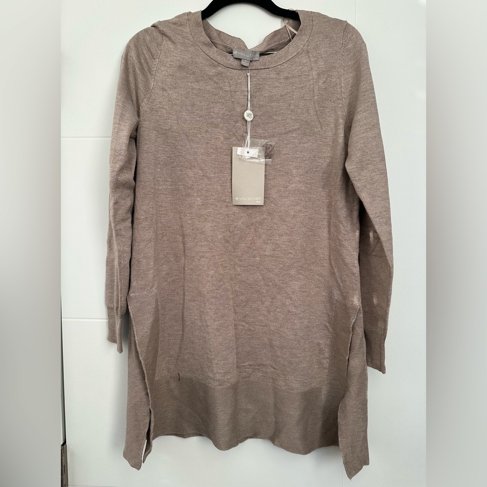 Volution Taupe Knit Sweater